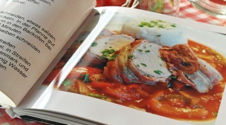 Kookboek met Italiaanse gerechten.